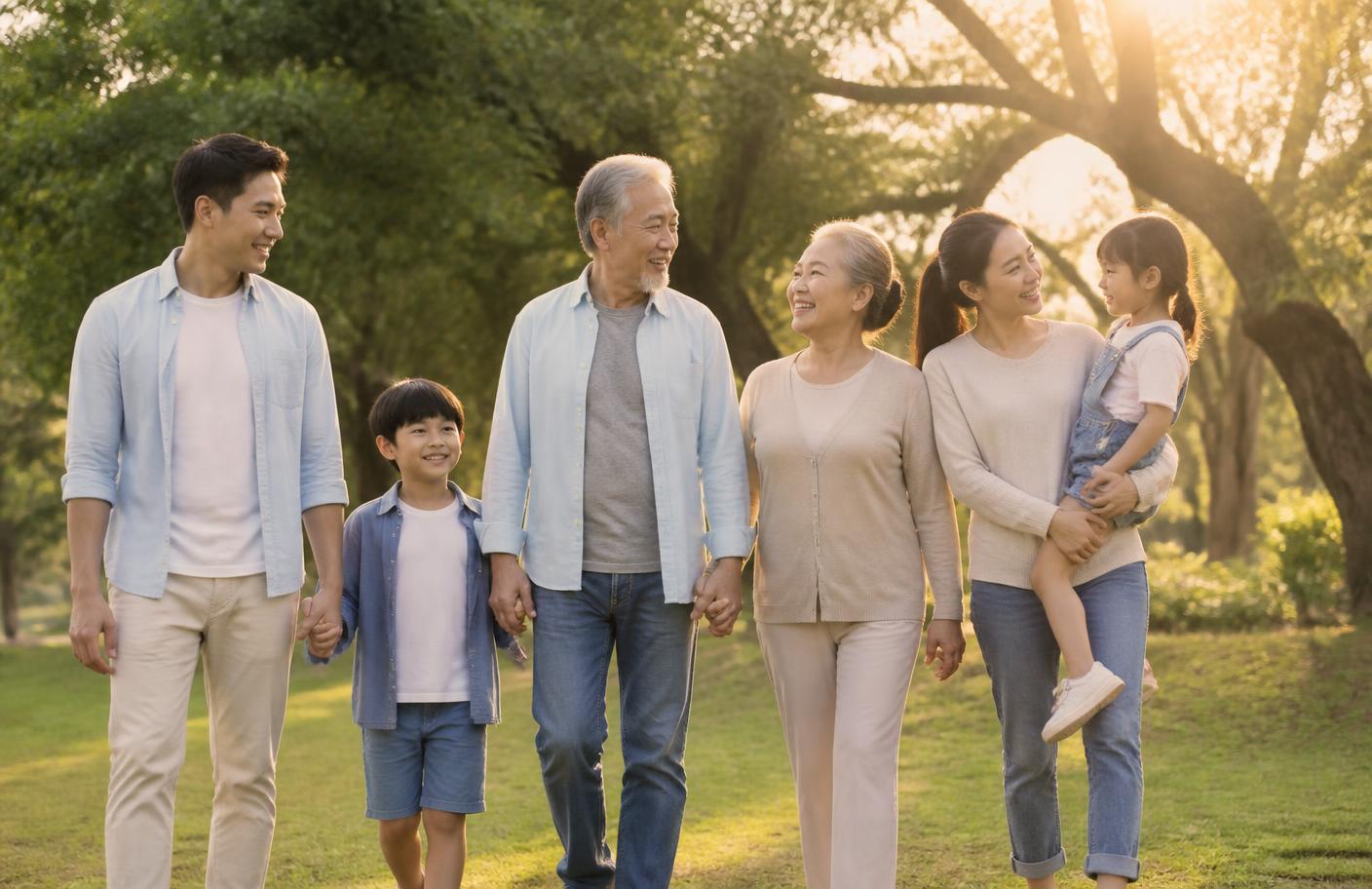 Family enjoying life with health coverage peace of mind